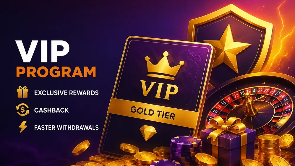VIP loyalty card with gold tier badge